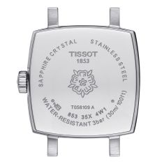 Tissot T-Lady Lovely Square Diamond Dial and Stainless Steel Bracelet Watch 20mm - T0581091103601