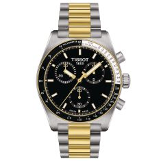 Tissot T-Sport PR516 Chronograph Black Dial Two-Tone Stainless Steel Watch 40mm - T1494172205100