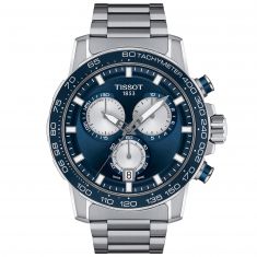 Tissot T-Sport Supersport Chronograph Blue Dial Stainless Steel Watch | 44mm | T1256171104100