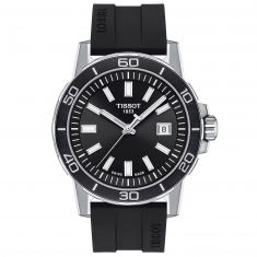 Tissot T-Sport Supersport Gent Black Dial Rubber Strap Watch | T1256101705100