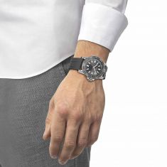Tissot T-Sport Supersport Gent Grey Dial Rubber Strap Watch 44mm - T1256101708100