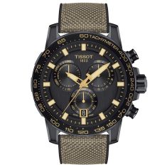 Tissot T-Sport Supersport Quartz Chrono Beige Rubber Strap Watch | 46mm | T1256173705101