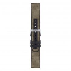 Tissot T-Touch Connect Solar Black Dial Beige Leather Strap Watch 47.5mm - T1214204705107
