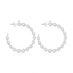 TOUS Calin Sterling Silver Hoop Earrings