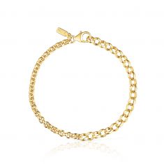 TOUS Calin Yellow Gold-Plated Round Rings Bracelet | REEDS Jewelers