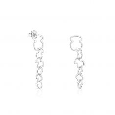 TOUS Carrusel Sterling Silver Bear-Motif Drop Earrings | REEDS Jewelers
