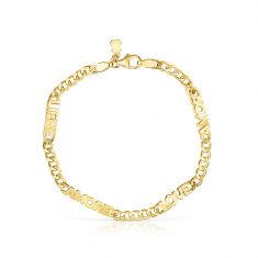 TOUS Crossword Love Yellow Gold-Plated Bracelet