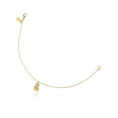 TOUS Lligat Diamond Yellow Gold Chain Bracelet