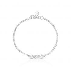 TOUS Luah Bear and Moon Sterling Silver Bracelet