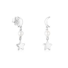 TOUS Magic Nature Moon, Star, and Pearl Sterling Silver Earrings | REEDS  Jewelers