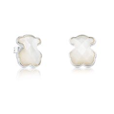 TOUS Mother-of-Pearl Bear Sterling Silver Stud Earrings | REEDS Jewelers