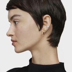 TOUS My Other Half Heart Two-Tone Hoop Earrings