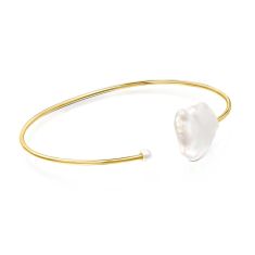 TOUS Nenufar Petal Cuff Bracelet with Freshwater Cultured Pearls