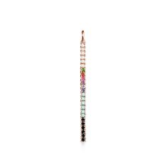 TOUS St. Valentine Rainbow Gemstone Vertical Bar Pendant