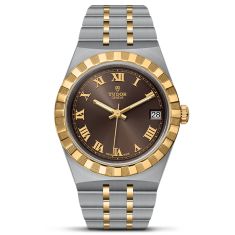 TUDOR Royal Chocolate Brown Dial Stainless Steel Watch | 34mm | M28403-0008