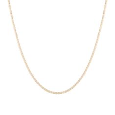 Two-Tone Gold Solid Ice Chain Necklace | 2.75mm | 20 Inches
