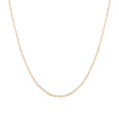 Two-Tone Gold Solid Ice Chain Necklace | 2.75mm | 20 Inches