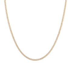 Two-Tone Gold Solid Ice Chain Necklace | 3.15mm | 20 Inches