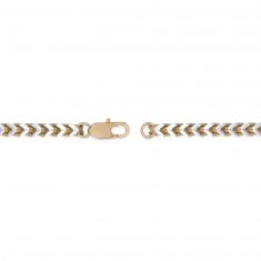 Two-Tone Stainless Steel Foxtail Chain Bracelet | 5mm | 8.5 Inches