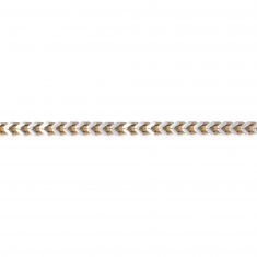 Two-Tone Stainless Steel Foxtail Chain Bracelet | 5mm | 8.5 Inches