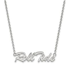 University of Alabama "Roll Tide" Sterling Silver Bar Necklace