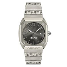 Versace Antares Grey Dial and Grey Titanium Bracelet Watch 44mm - VE8F00524