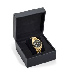 Versace Anteo Black Guilloche Dial Gold-Tone Bracelet Watch 41mm - VE9H00624