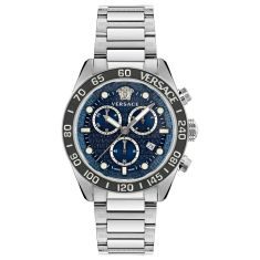 Versace Greca Dome Chrono Stainless Steel Bracelet Watch | 43mm | VE6K00323