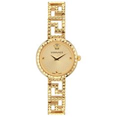 Versace Greca Goddess Gold-Tone Dial and Ion-Plated Yellow Gold Bracelet Watch 28mm - VE7A00323