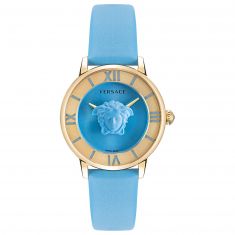 Versace La Medusa Blue Dial Leather Strap Watch | 38mm | VE2R00622