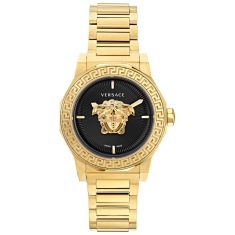 Versace Medusa Deco Black Dial Gold Stainless Steel Bracelet Watch | 38mm | VE7B00623