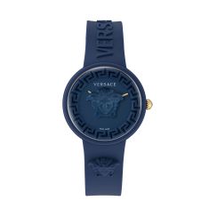 Versace Medusa Pop Blue Dial and Blue Silicone Strap Watch | 39mm | VE6G00623