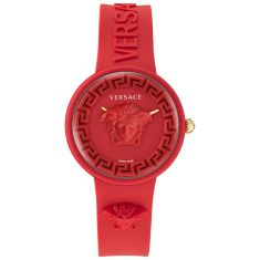 Versace Medusa Pop Red Dial and Red Silicone Strap Watch | 39mm | VE6G00723