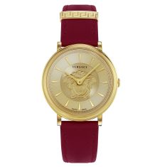 Versace Medusa Alchemy Gold Dial and Ion-Plated Yellow Gold Bracelet Watch  | 38mm | VE6F00623 | REEDS Jewelers
