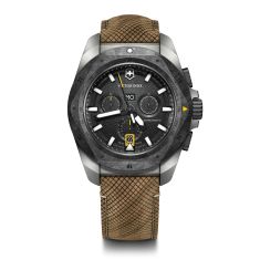 Victorinox I.N.O.X. Chrono Black Dial Wooden Strap Watch Set 43mm - 241988.1