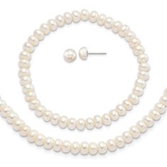 White Freshwater Cultured Pearl Set