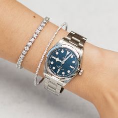 REEDS Flexible 1 1/2ctw Diamond White Gold Bangle Bracelet