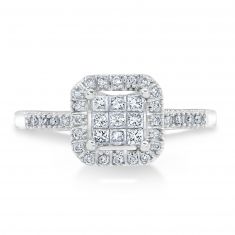 1/3ctw Diamond White Gold Ring