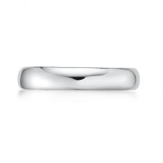 White Gold Toe Ring with Adjustable Band