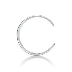 White Gold Toe Ring with Adjustable Band