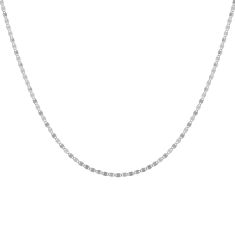 White Gold Solid Valentino Chain Necklace | 2.7mm