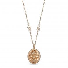 With You Lockets Addison Rose Gold-Plated Locket Necklace