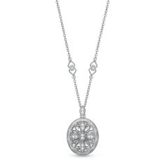 With You Lockets Addison Sterling Silver Locket Necklace