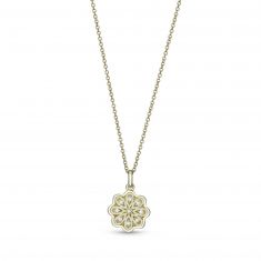 With You Lockets Scarlett Cubic Zirconia Gold-Plated Locket Necklace