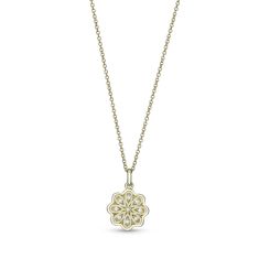With You Lockets Scarlett Cubic Zirconia Gold-Plated Locket Necklace