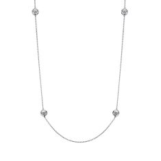 With You Lockets WY Sterling Silver Layering Chain Necklace