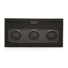 Axis Powder Coat Triple Watch Winder with Storage