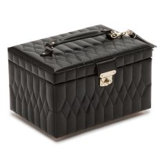 Caroline Black Medium Jewelry Case