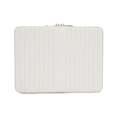 Maria White Large Zip Jewelry Case