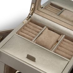Palermo Pewter Single Watch Winder with Storage